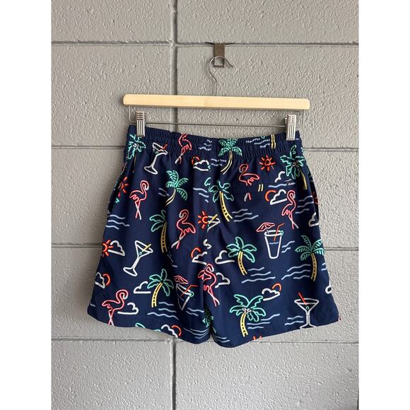 Men's Chubbies Neon Lights Classic Swim Trunks size 5.5 in Navy Blue size S - Picture 4 of 5